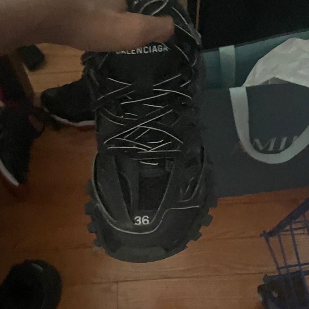 Balenciaga Black Trail Sneakers